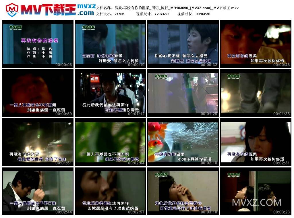 易欣-再没有你的温柔_国语_流行_MB103690